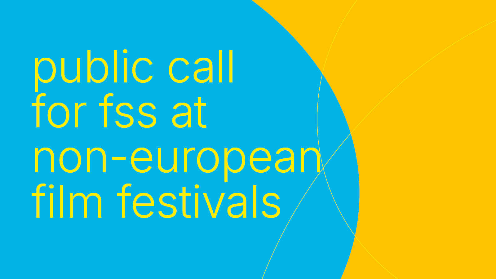 Public Call Non European Festivals